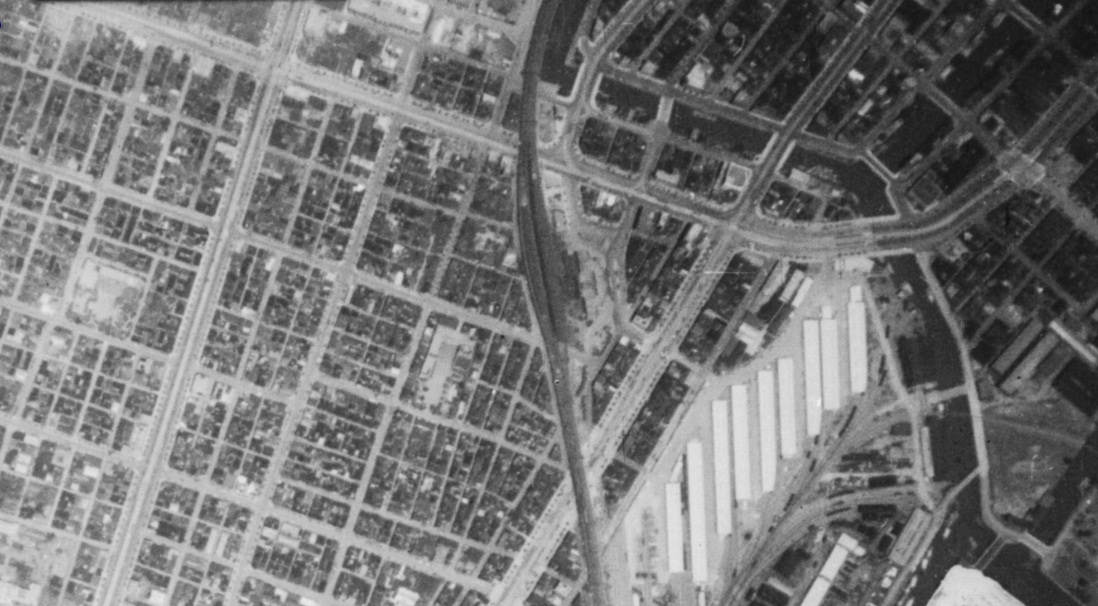 1936新橋駅航空写真